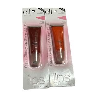 ELF Makeup Beauty Super Glossy Lip Shine Two Pack NWT